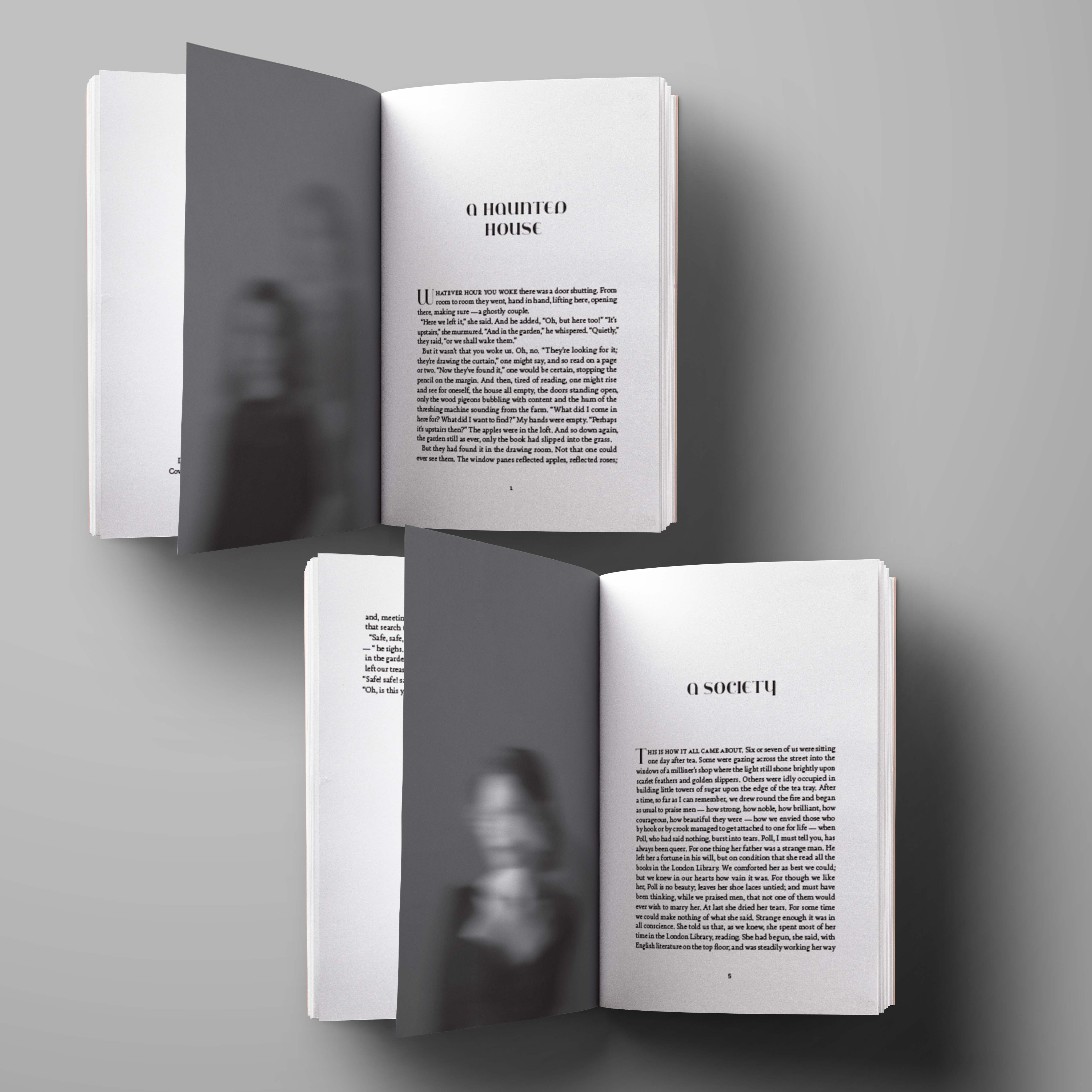 2 open books